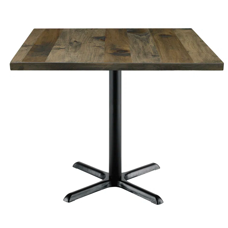 Square Wood Breakroom Table