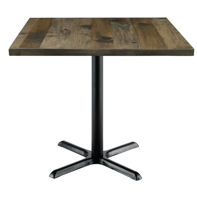 Square Wood Breakroom Table