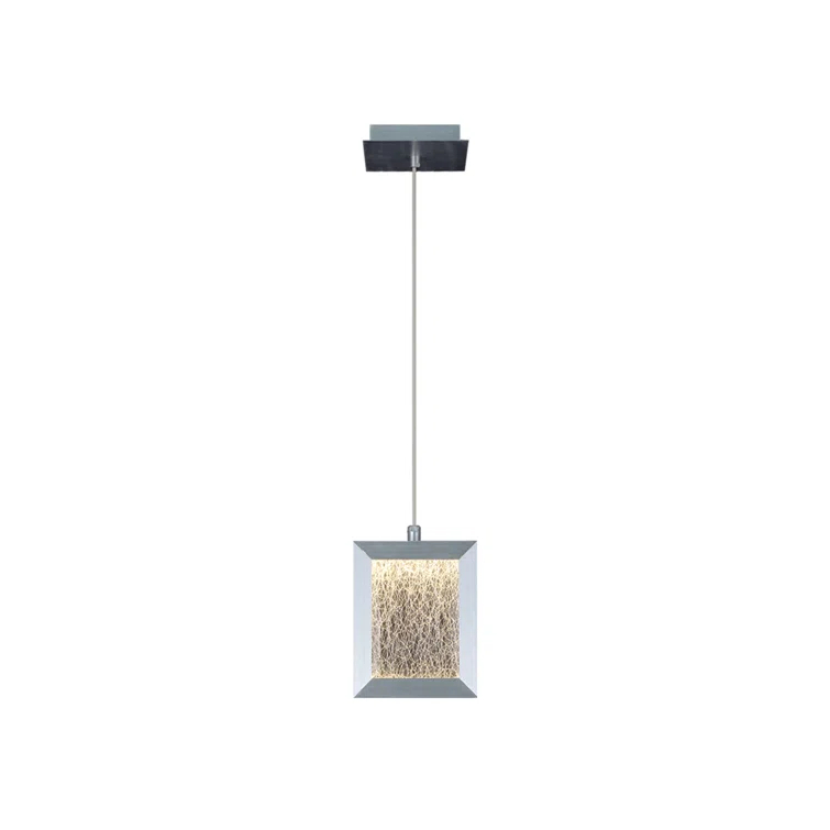 Brentwood 8" Brushed Aluminum LED Pendant Light