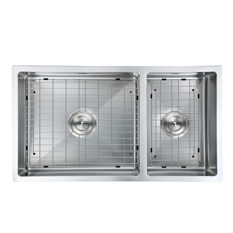Prestige Series 32'' L Undermount Double Bowl Stainless Steel Kitchen Sink