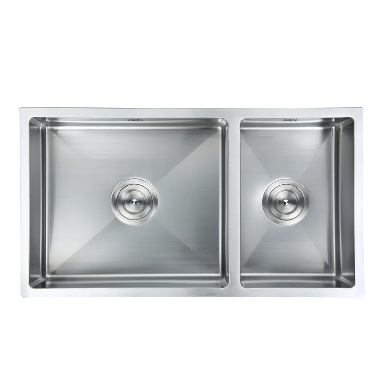 Prestige Series 32'' L Undermount Double Bowl Stainless Steel Kitchen Sink