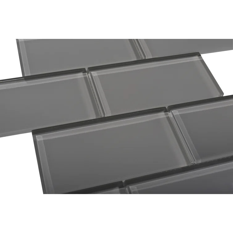 Premium 3" x 6" Straight Edge Glass Mosaic Subway Tile