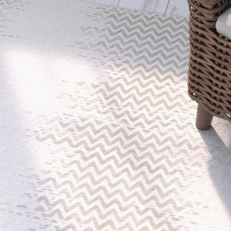 Gering Hand Woven Cotton Chevron Rug