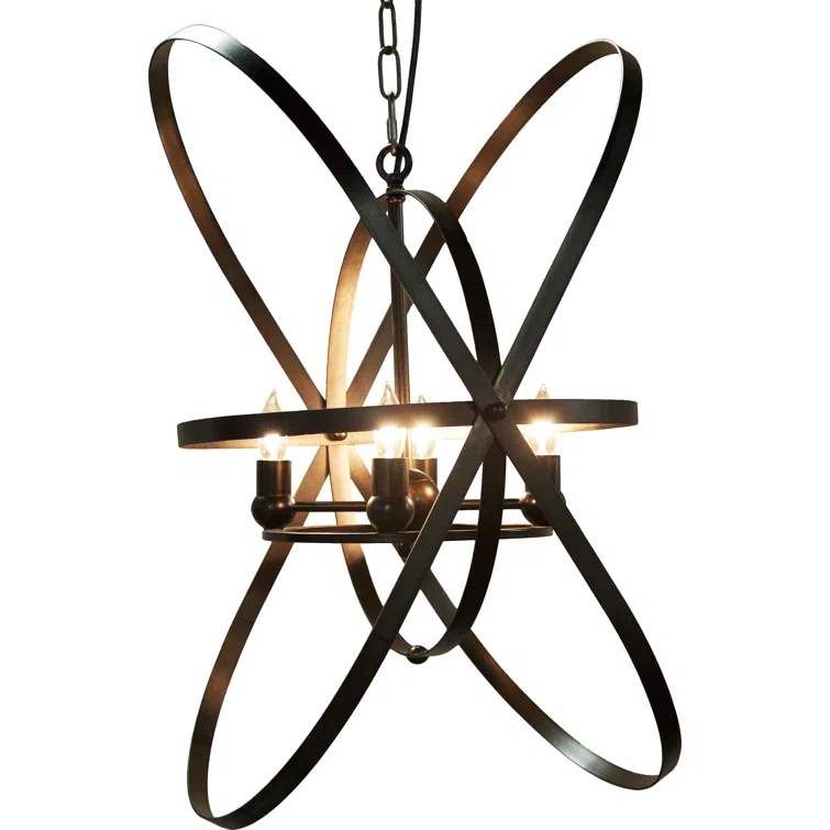 4 - Light Geometric Chandelier