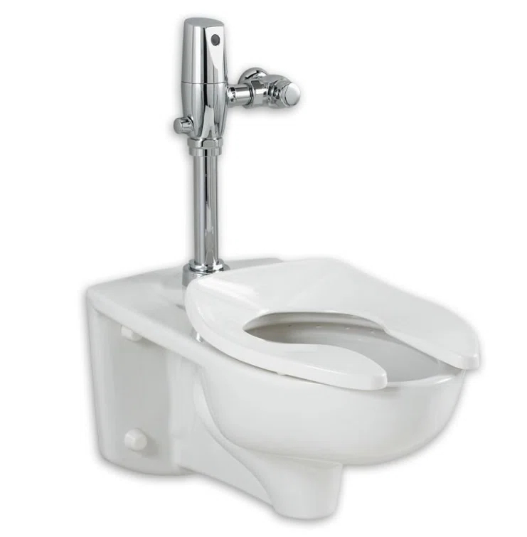 American Standard 2257.528.020 American Standard Afwall 1.28 Gallons GPF Elongated Wall Mounted Flushometer Toilet (Seat Not Included)