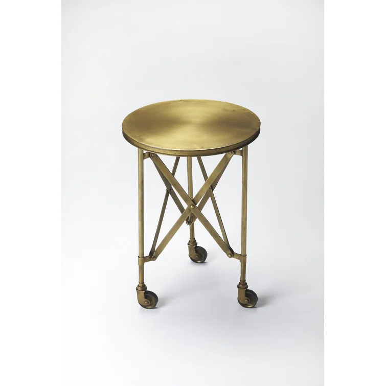 Butler Specialty Industrial Chic Costigan End Table In Antique Gold