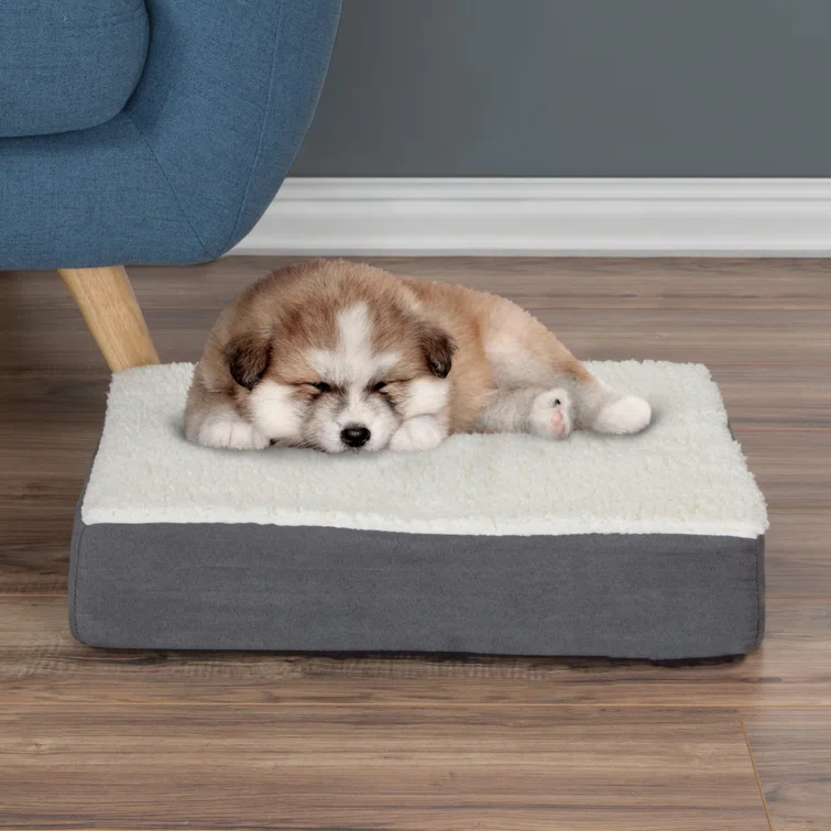 PETMAKER Orthopedic Dog Bed - Memory Foam Crate Mat with Machine Washable Cover