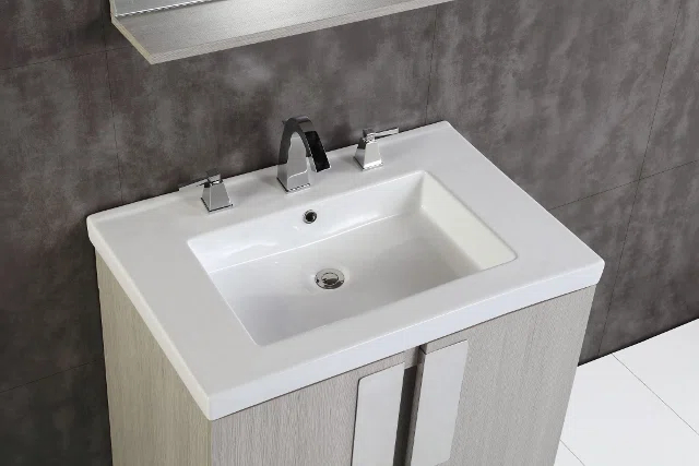 Lukeson 30'' Single Bathroom Vanity with Ceramic Top