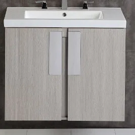 Lukeson 30'' Single Bathroom Vanity with Ceramic Top
