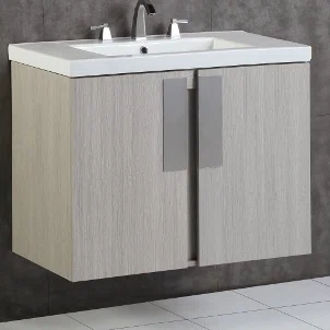 Lukeson 30'' Single Bathroom Vanity with Ceramic Top