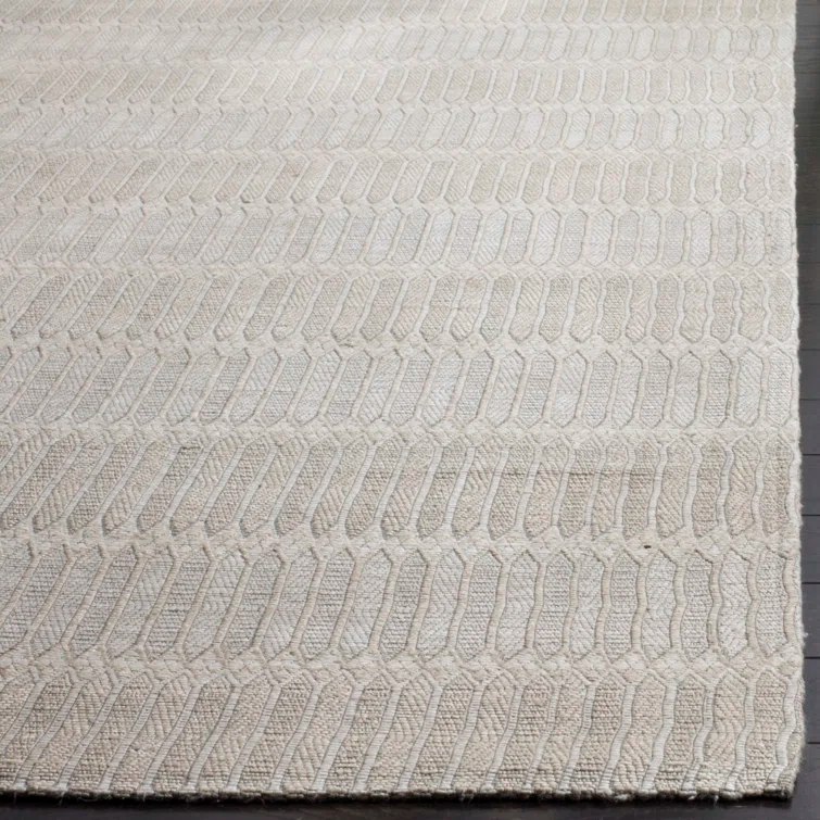 Amritpal Hand Loomed Bamboo And Viscose Striped Rug