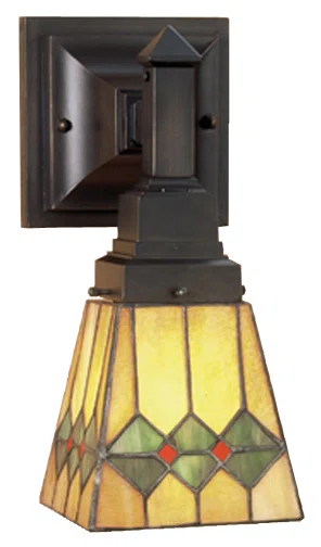 Meyda Home Indoor Living Room Decorative 5""W Martini Mission Wall Sconce