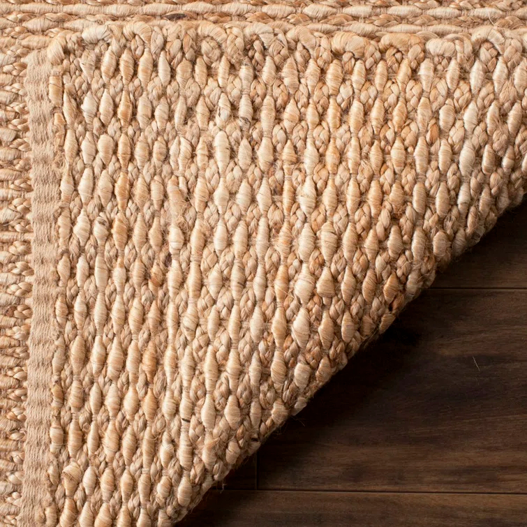 Uma Natural Fiber Hand Woven Jute Solid Color Rug