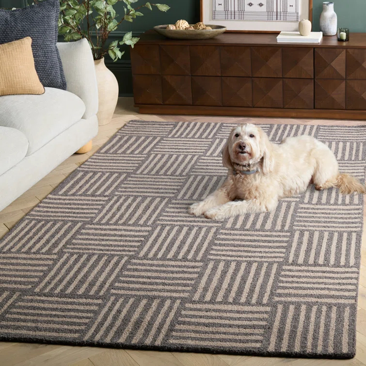 Stockton Hand Tufted Performance Striped Rug