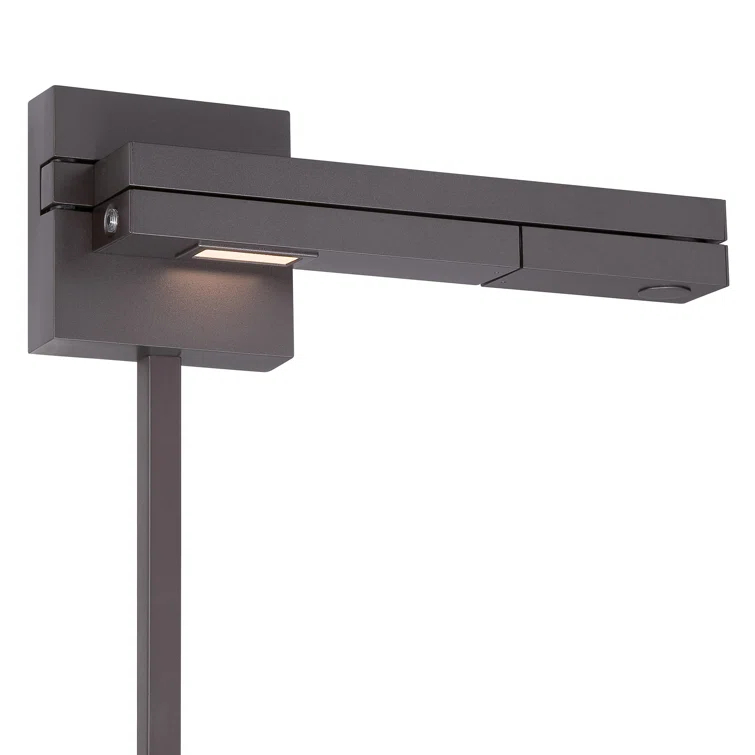 WAC Lighting Flip LED 3000K Right Contemporary Aluminum Swing Arm in Bronze
