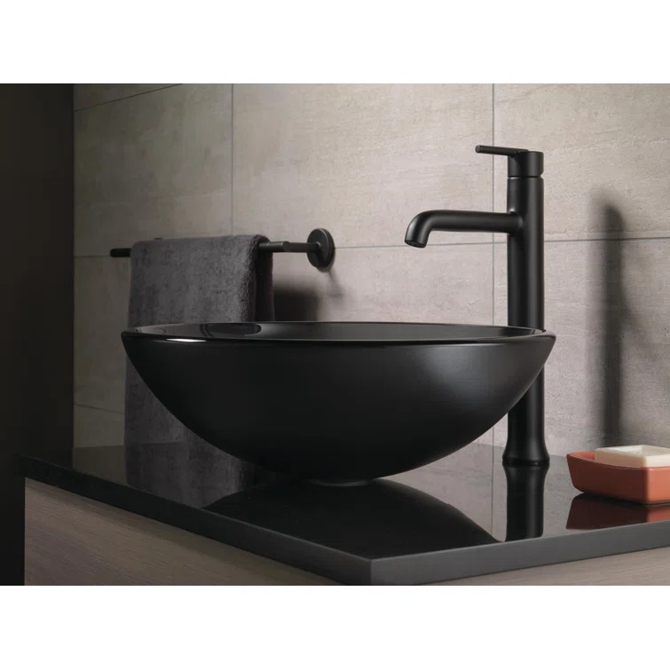 Trinsic Single Hole Vessel Bathroom Faucet, Single Handle Vessel Bathroom Sink Faucet