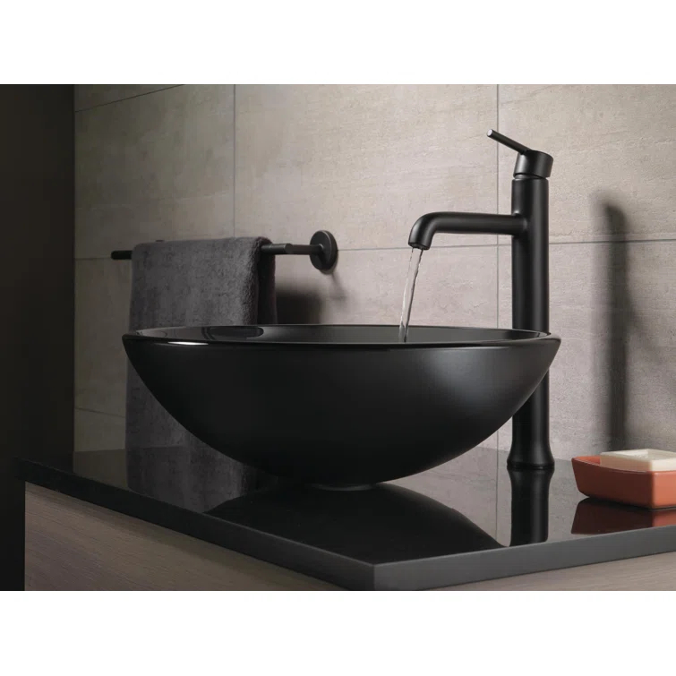 Trinsic Single Hole Vessel Bathroom Faucet, Single Handle Vessel Bathroom Sink Faucet