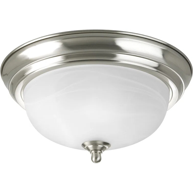 Alabaster Glass Flush Mount Light