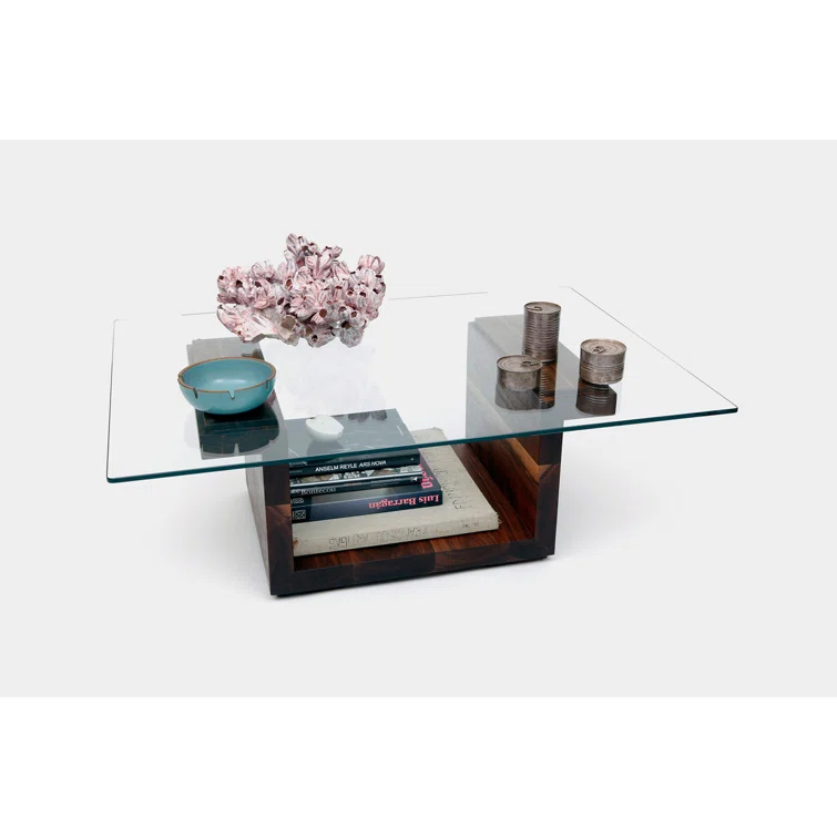 SQG Pedestal Coffee Table with Storage