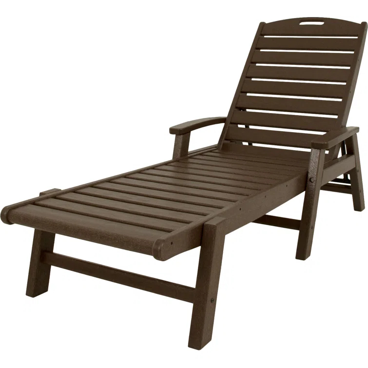Yacht Club Chaise with Arms - Stackable