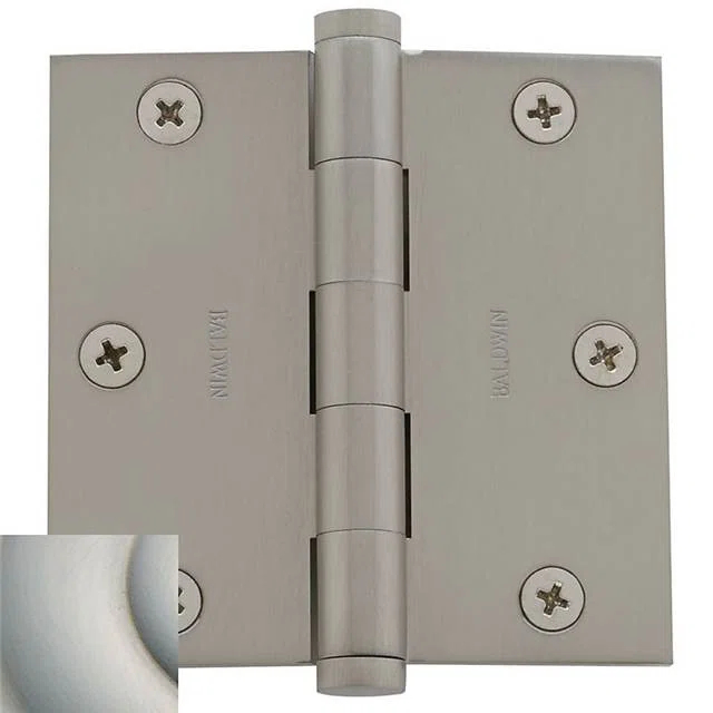 Baldwin 3.5" H x 3.5" W Butt Bearing Single Door Hinge