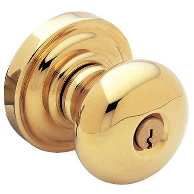 Baldwin Solid Brass Unlacquered Transitional Door Knob Set