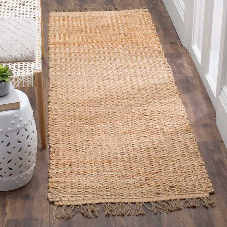 Uma Natural Fiber Hand Woven Jute Solid Color Rug