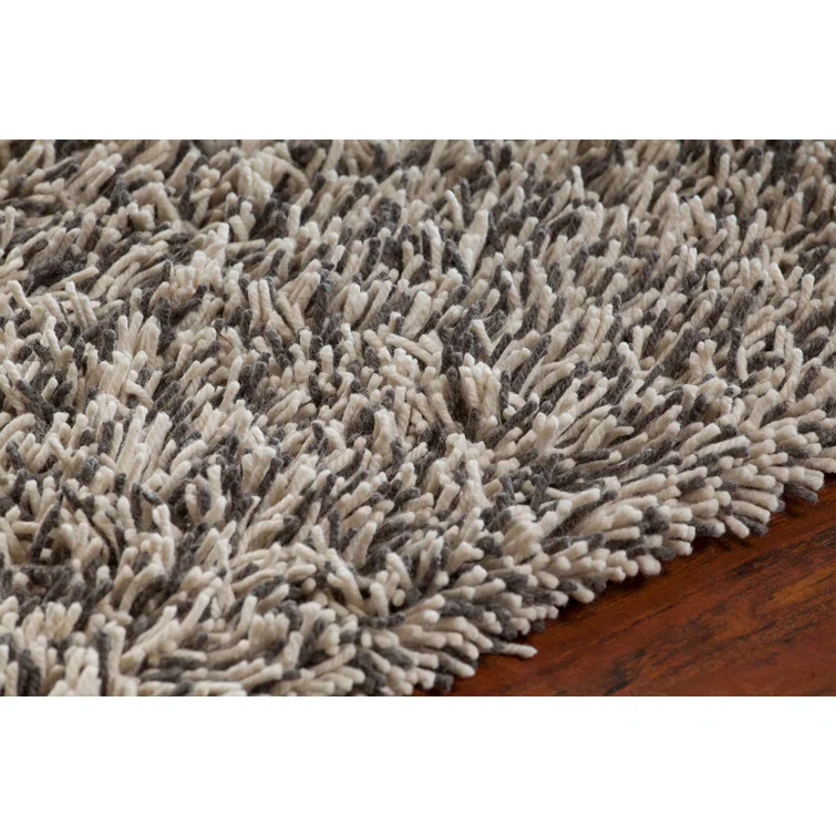 Eleanor Shag White/Gray Area Rug