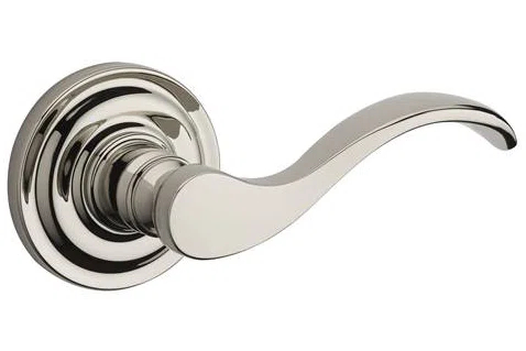 Curve Passage Door Lever with Round Rose