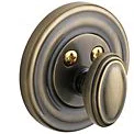 Satin Brass & Black Round Universal Handing Deadbolt Lock