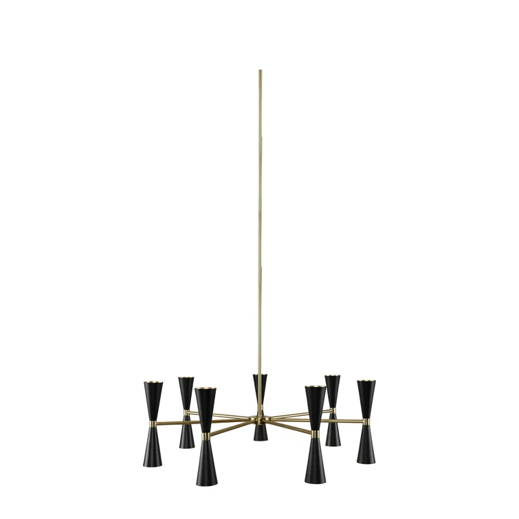 Milo 14 - Light Iron Dimmable Sputnik Sphere Chandelier