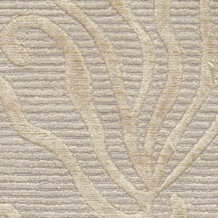 Martha Stewart Silk & Wool Pile Floral Rug