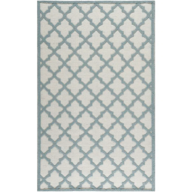 Martha Stewart Puzzle Hand Woven Wool Geometric Rug
