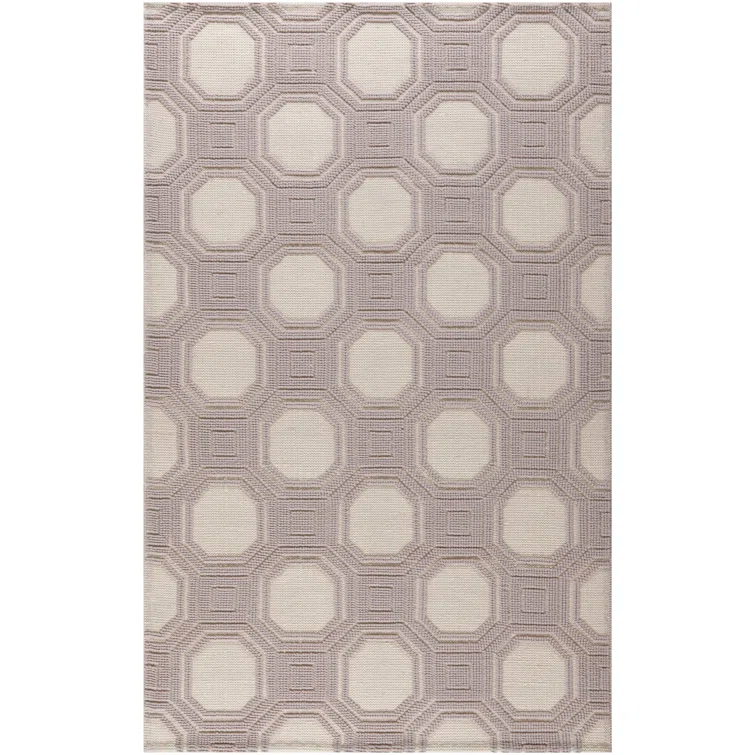 Martha Stewart Puzzle Hand Woven Wool Geometric Rug