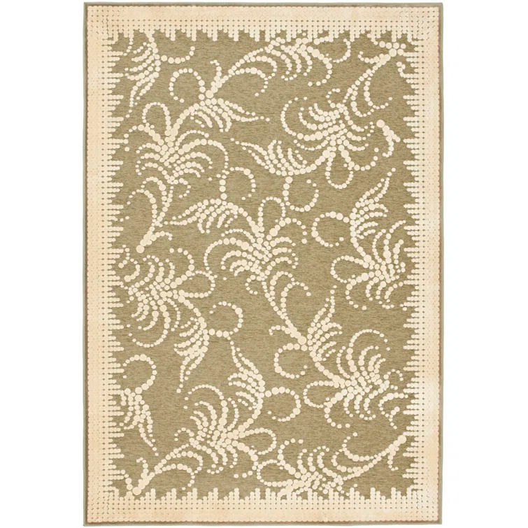 Martha Stewart Fountain Swirl Performance Floral Rug
