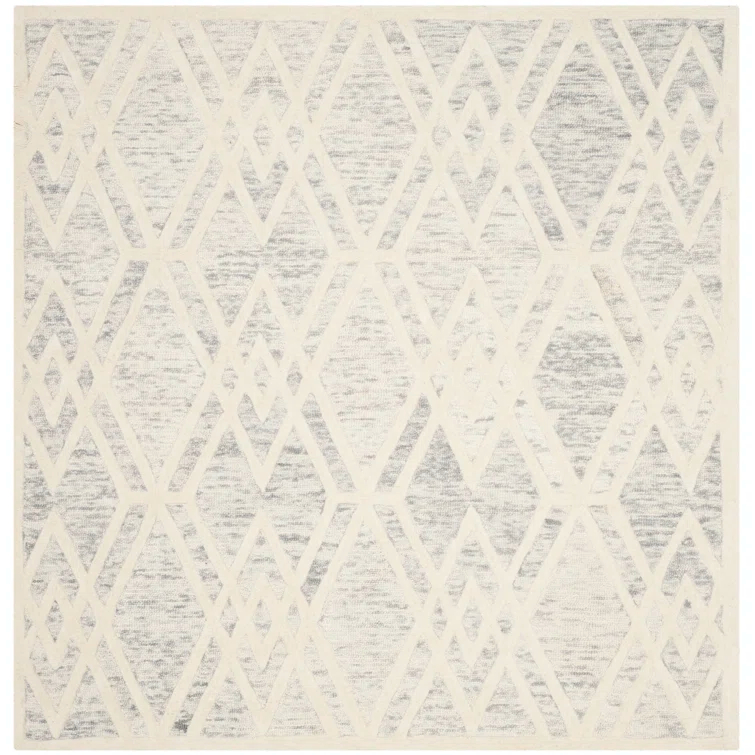 Deedgra Hand Tufted Wool Geometric Rug