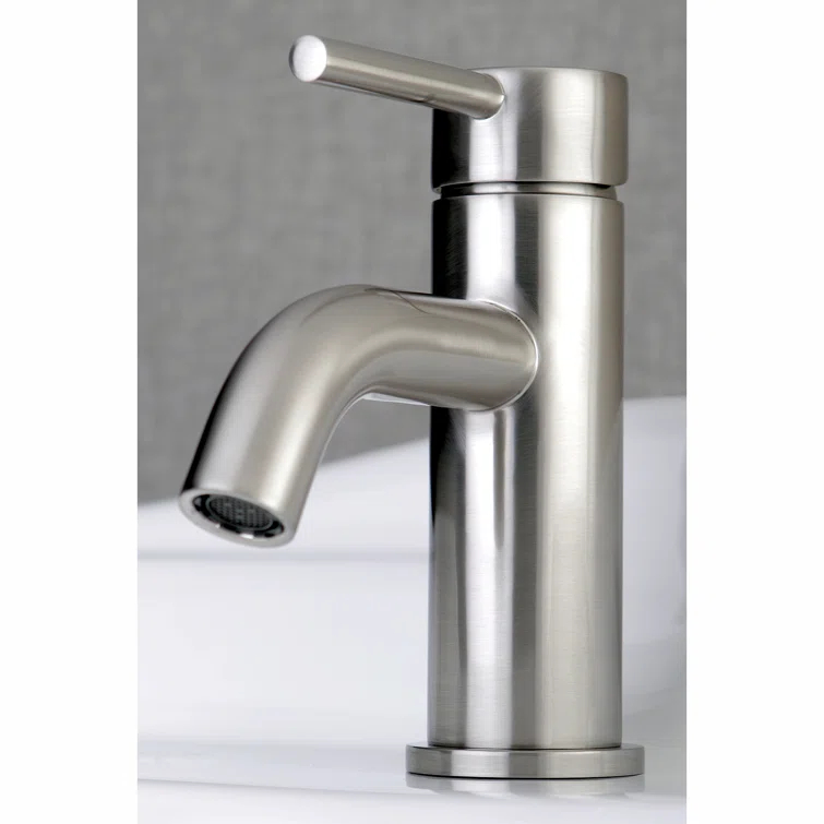 Kingston Brass Concord Single-Handle 1-Hole Deck Mount Bathroom Faucet with Push Pop-Up