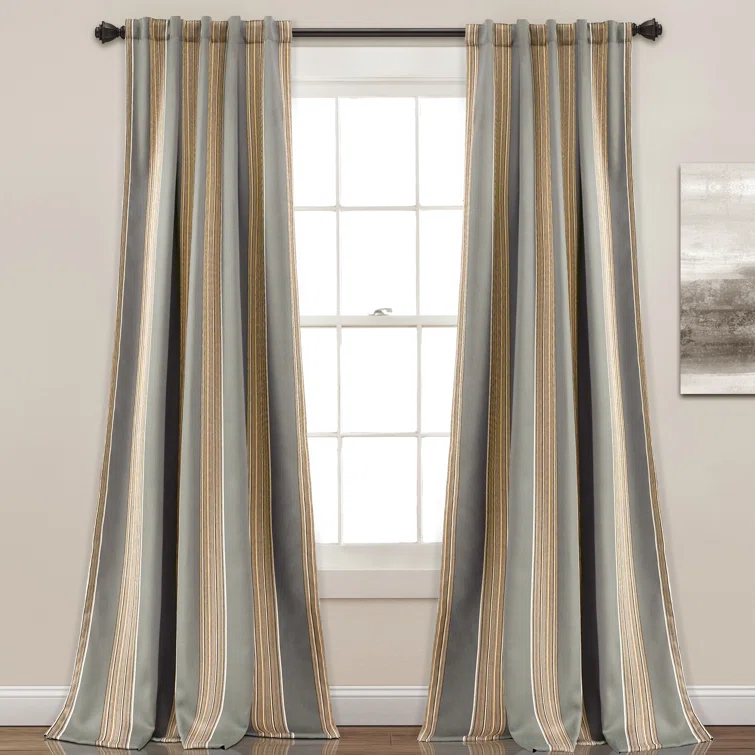 Lush Decor Julia Polyester Room Darkening Sliding Panel Pair (Set of 2)