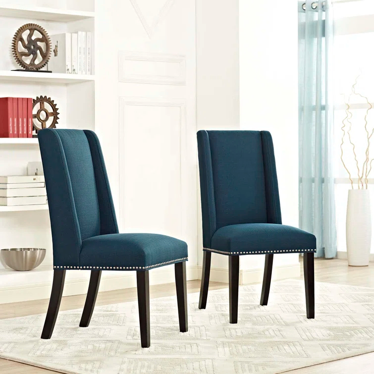 Baron Fabric Upholstered Dining Chairs (Set of 2) by Modway