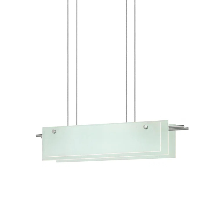 Suspended Glass 1 - Light LED Unique/Statement Pendant