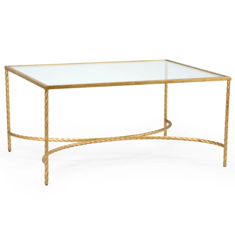 Rope Glass Top Coffee Table