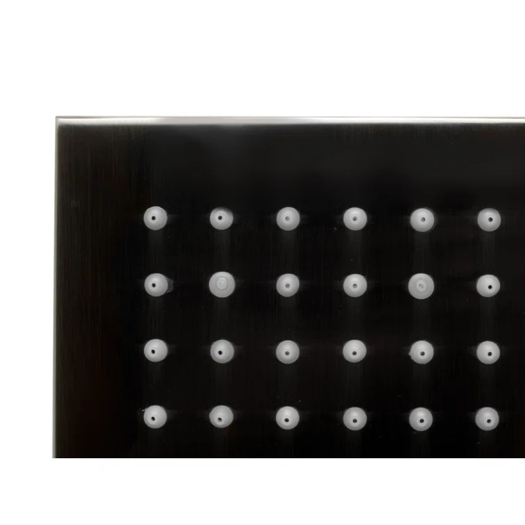 Rain Fixed Shower Head 1.8 GPM GPM with Temperature-based LED