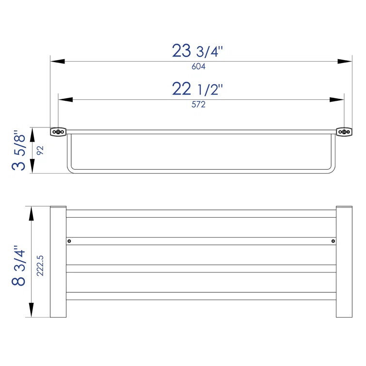 1 Wall Towel Rack