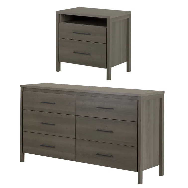 Gravity Double Dresser & Nightstand Set