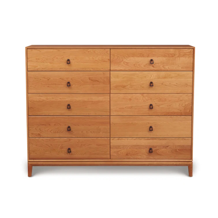 Mansfield Solid Wood 32.75'' W 10 - Drawer Dresser