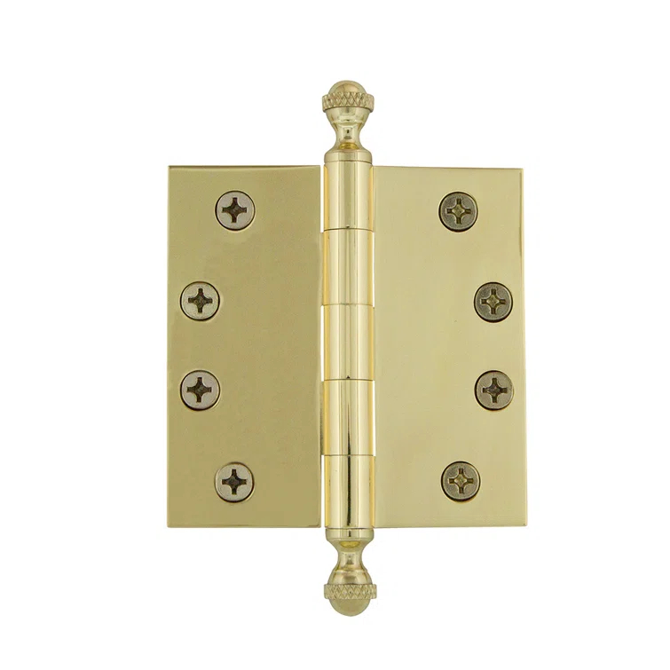 4" Acorn Tip Heavy Duty Hinge with Square Corners
