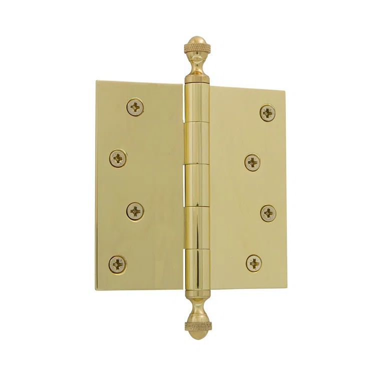 Grandeur 4" Acorn Tip Residential Hinge with Square Corners
