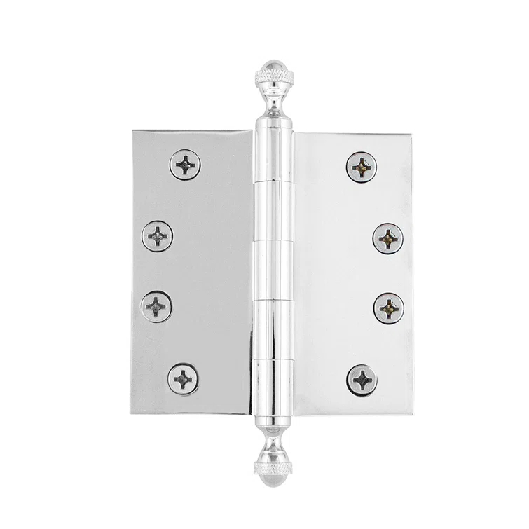 Nostalgic Warehouse 4" x 4" Ball Tip Heavy Duty Hinge with Square Corners