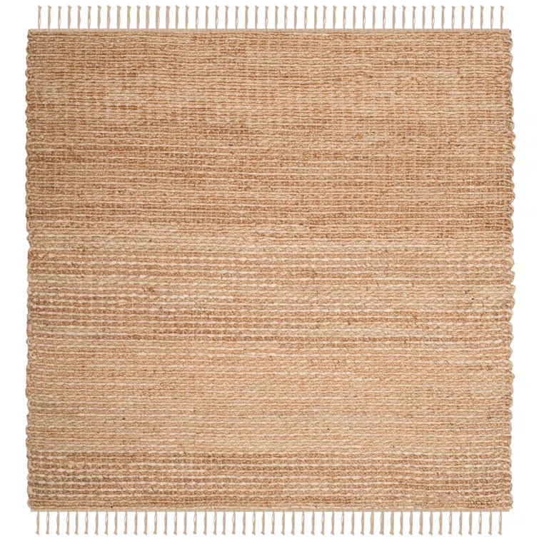 Uma Natural Fiber Hand Woven Jute Solid Color Rug