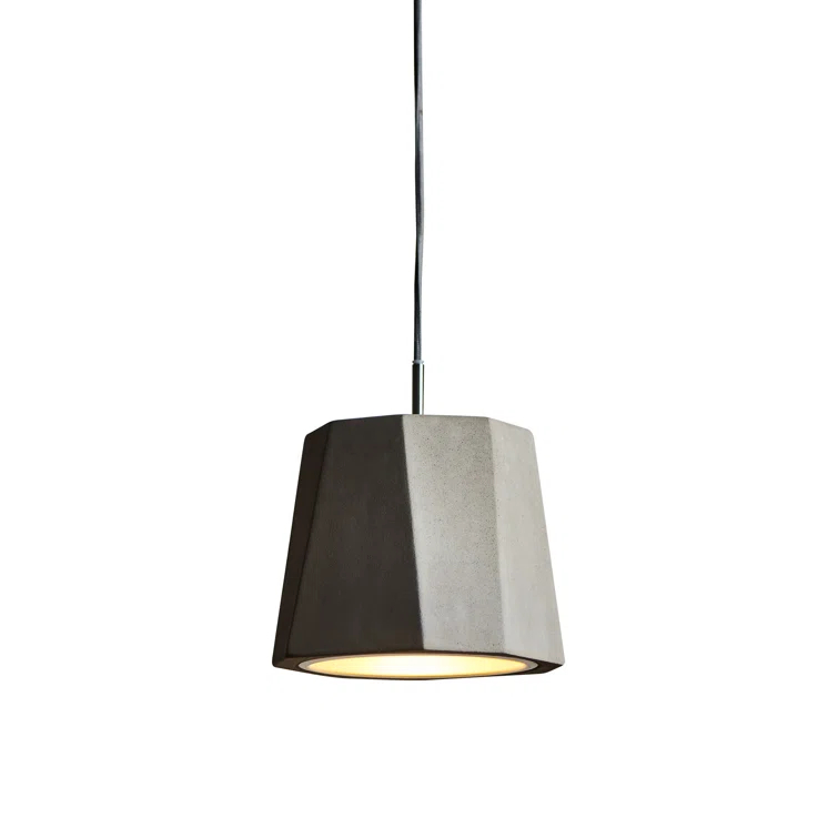 Williamson 1 - Light Concrete Gray Single Pendant